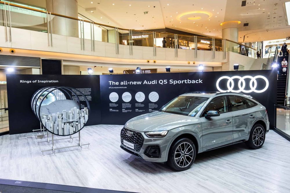 Carmaker Audi exhibits new model with touches of originality