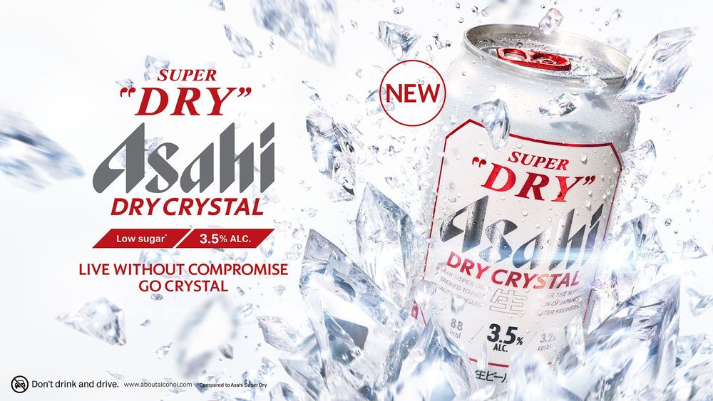 Asahi Super Dry debuts “three-low” innovation with the launch of new ‘Dry Crystal’ beer